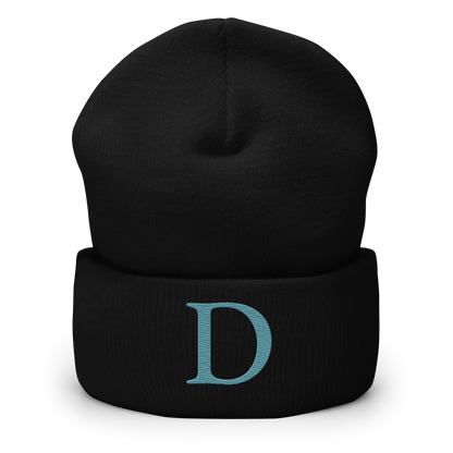 Detroit 'Old French D' Cuffed Beanie (Huron Blue)