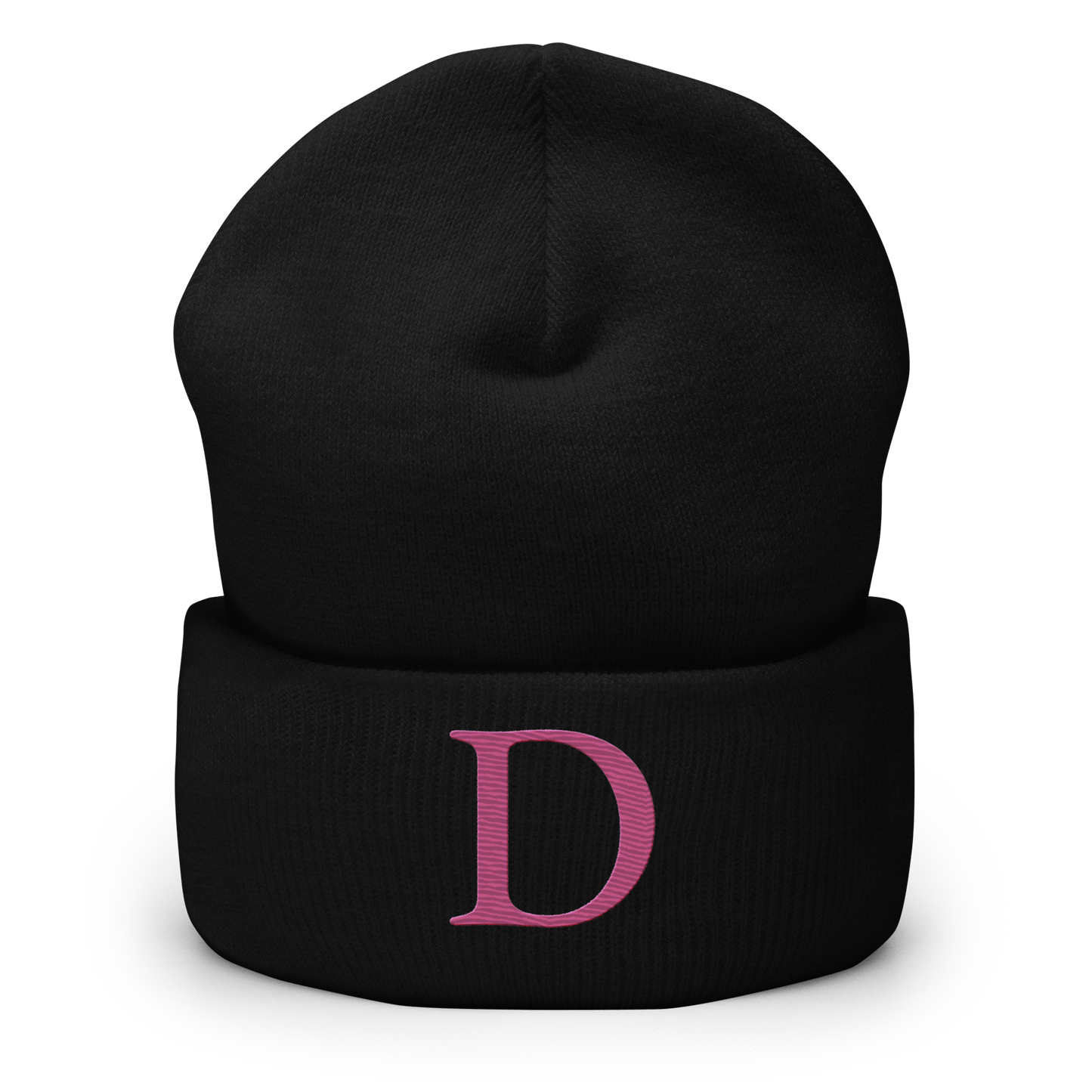 Detroit 'Old French D' Cuffed Beanie (Apple Blossom Pink)