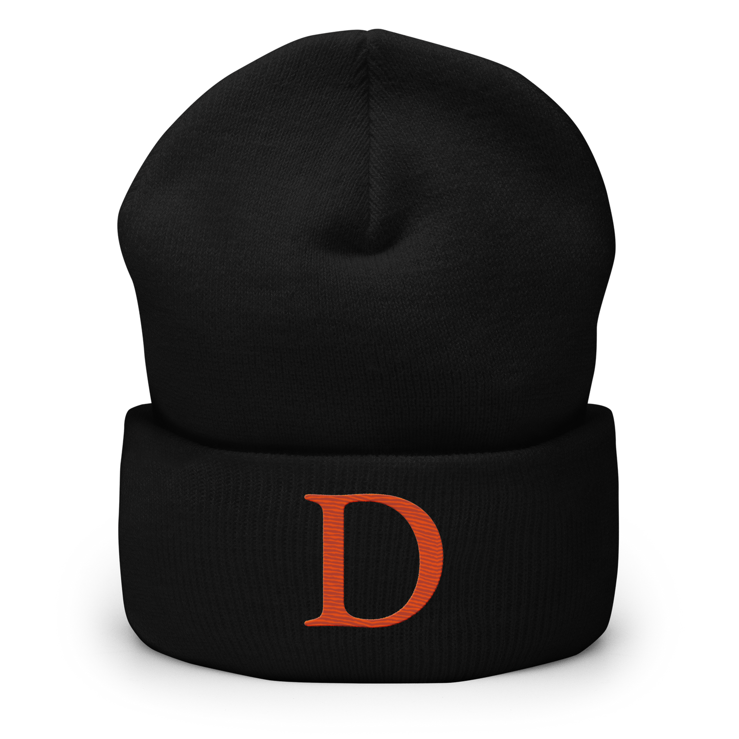 Detroit 'Old French D' Cuffed Beanie (Orange)