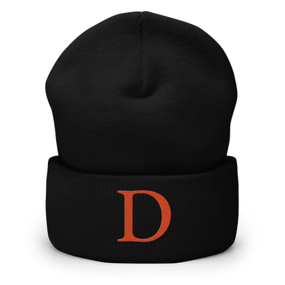 Detroit 'Old French D' Cuffed Beanie (Orange)