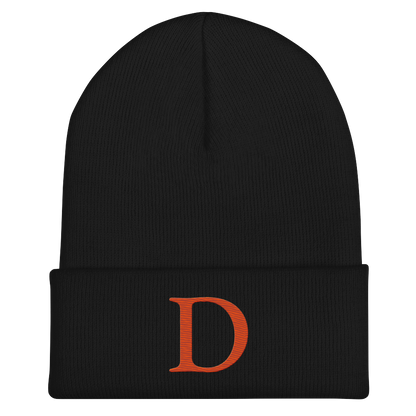 Detroit 'Old French D' Cuffed Beanie (Orange)