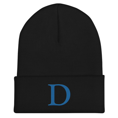 Detroit 'Old French D' Cuffed Beanie (Azure)