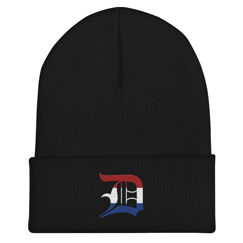 Detroit 'Old English D' Cuffed Beanie (Dutch Edition)