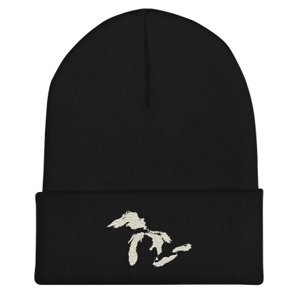 Great Lakes Cuffed Beanie (Ivory White)