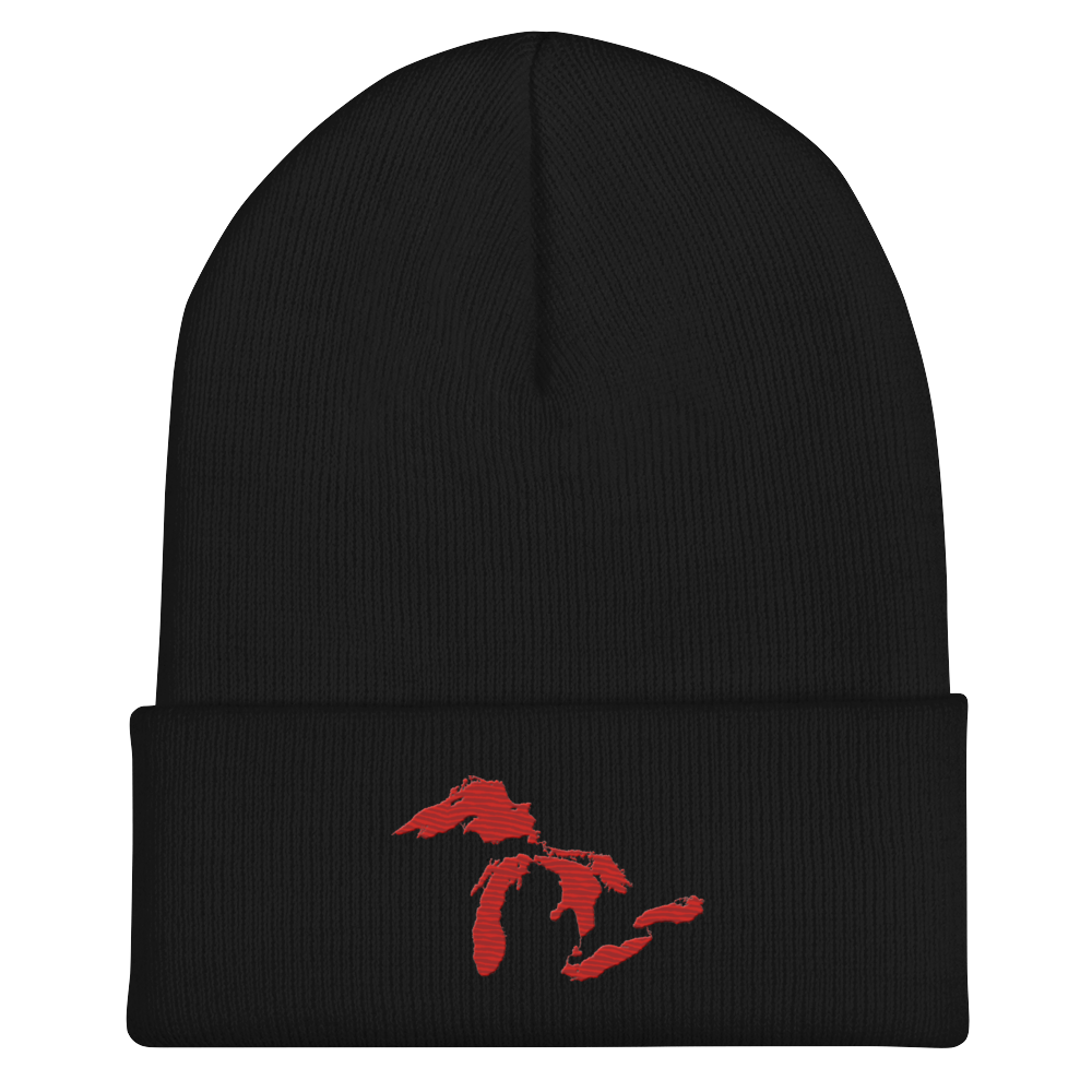 Great Lakes Cuffed Beanie (Aliform Red)