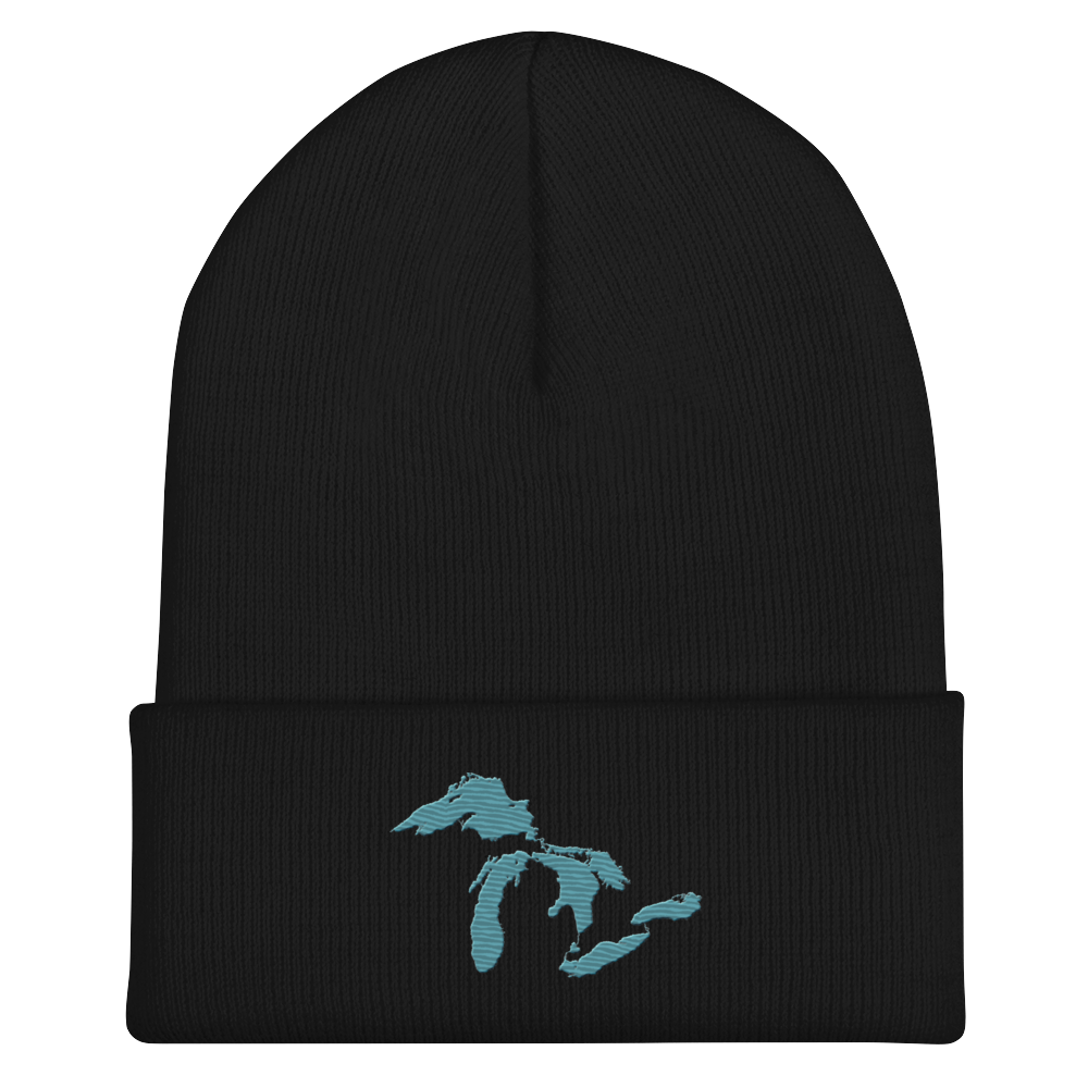 Great Lakes Cuffed Beanie (Huron Blue)