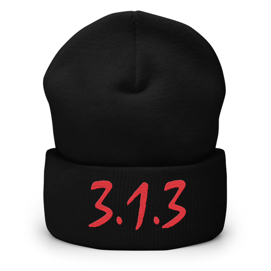 Detroit '313' Cuffed Beanie (Compton Font)