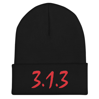 Detroit '313' Cuffed Beanie (Compton Font)