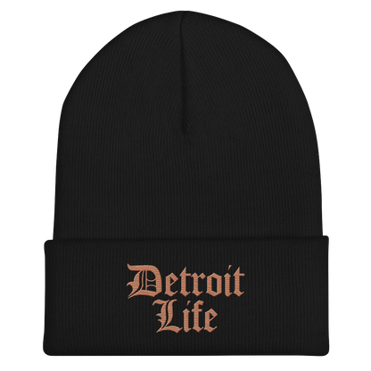 'Detroit Life' Cuffed Beanie | Copper