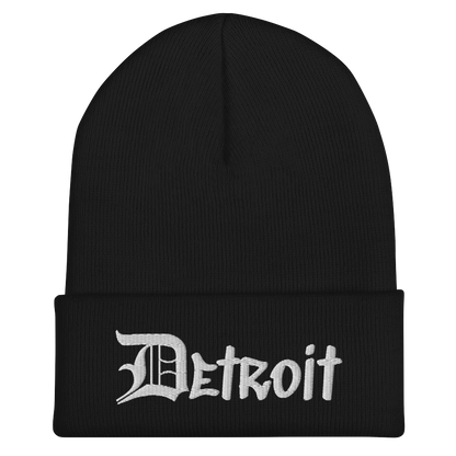 'Detroit' Cuffed Beanie (OED Tag Font)