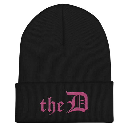 Detroit 'The D' Cuffed Beanie | Apple Blossom Pink