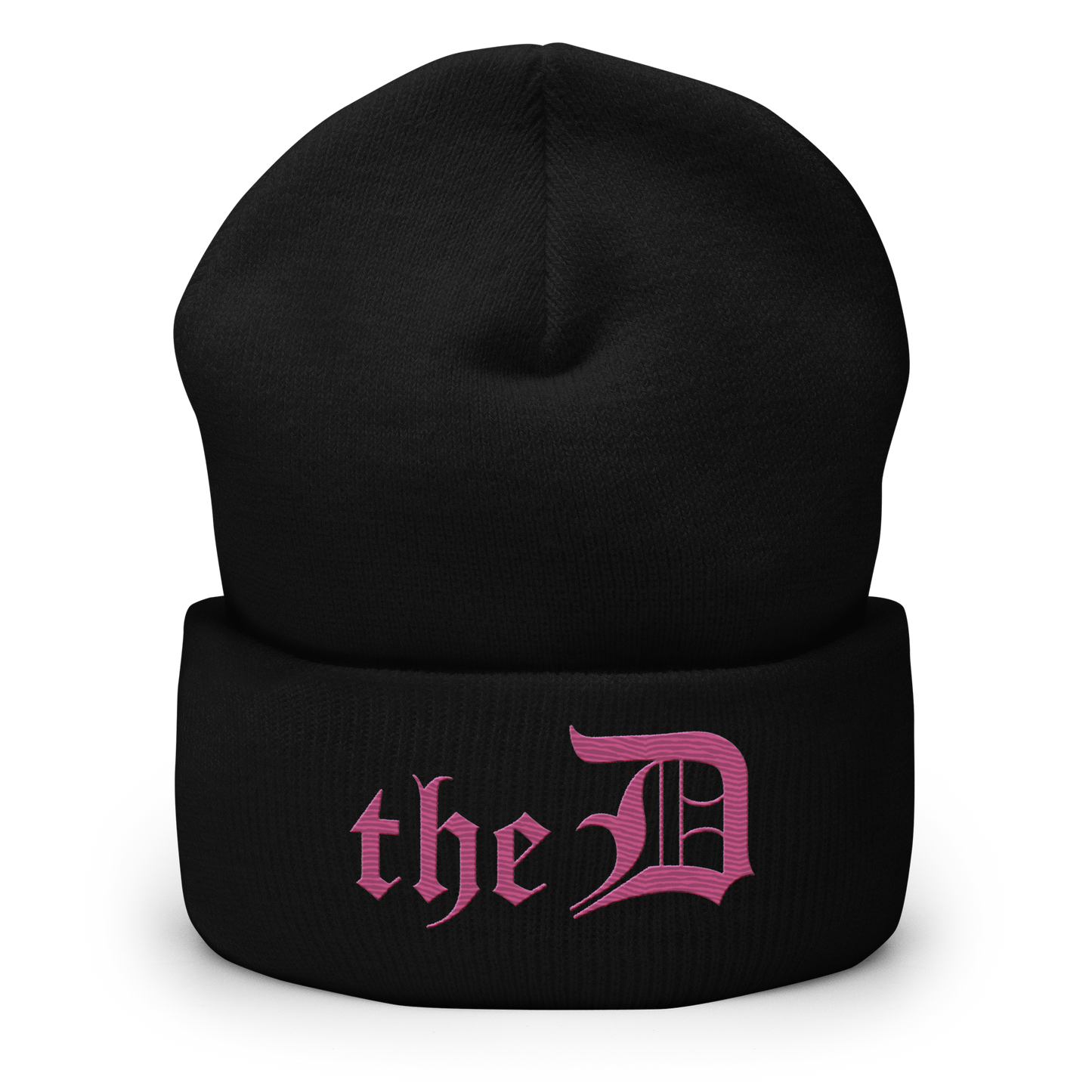 Detroit 'The D' Cuffed Beanie | Apple Blossom Pink