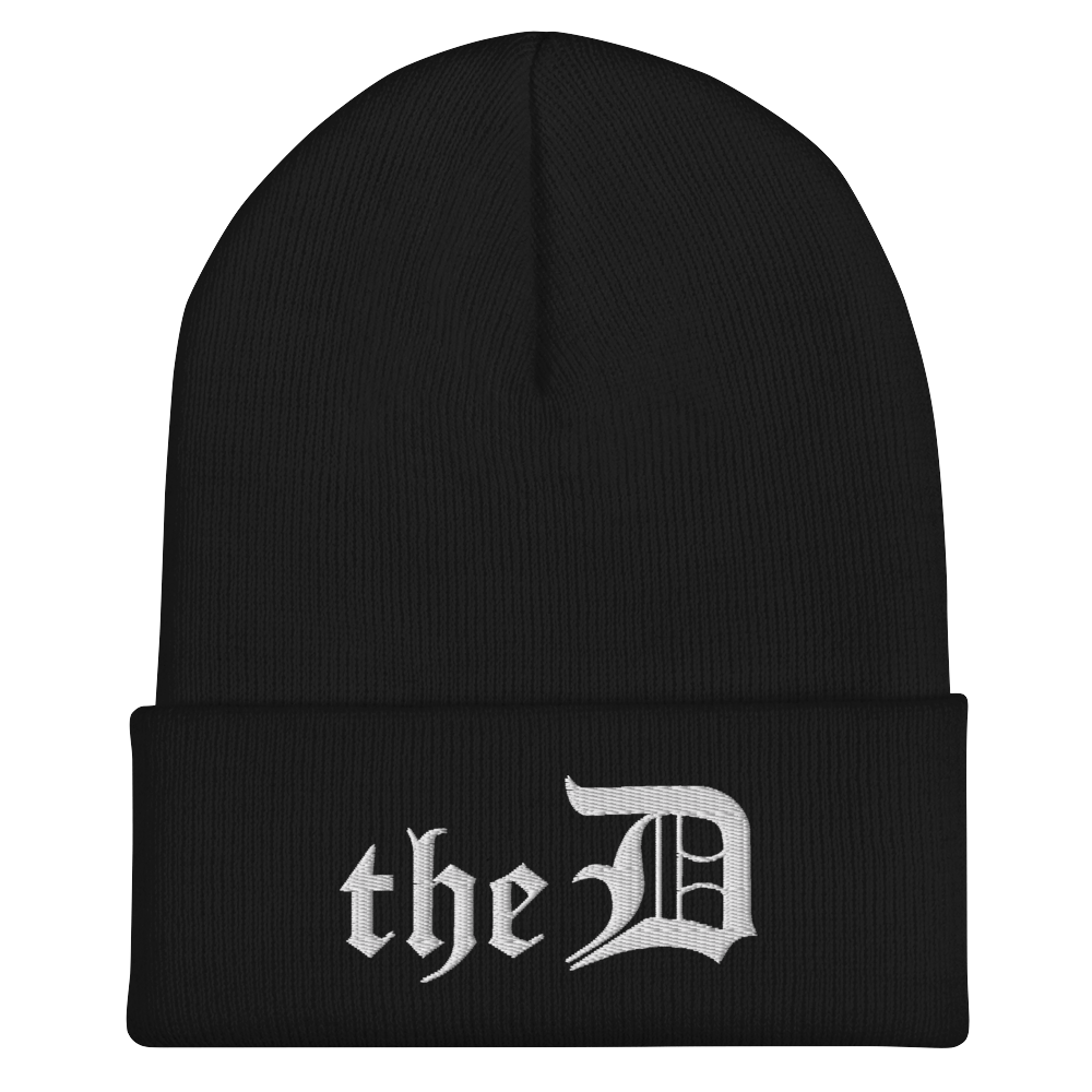 Detroit 'The D' Cuffed Beanie