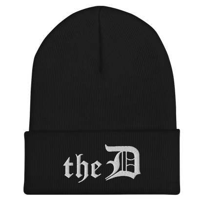 Detroit 'The D' Cuffed Beanie