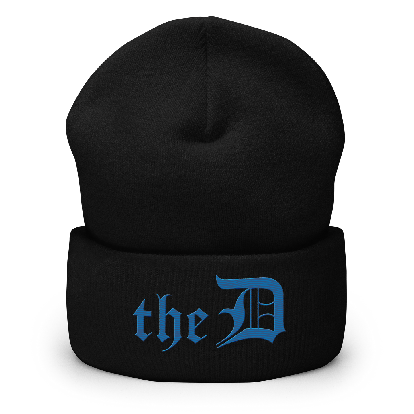 Detroit 'The D' Cuffed Beanie | Azure