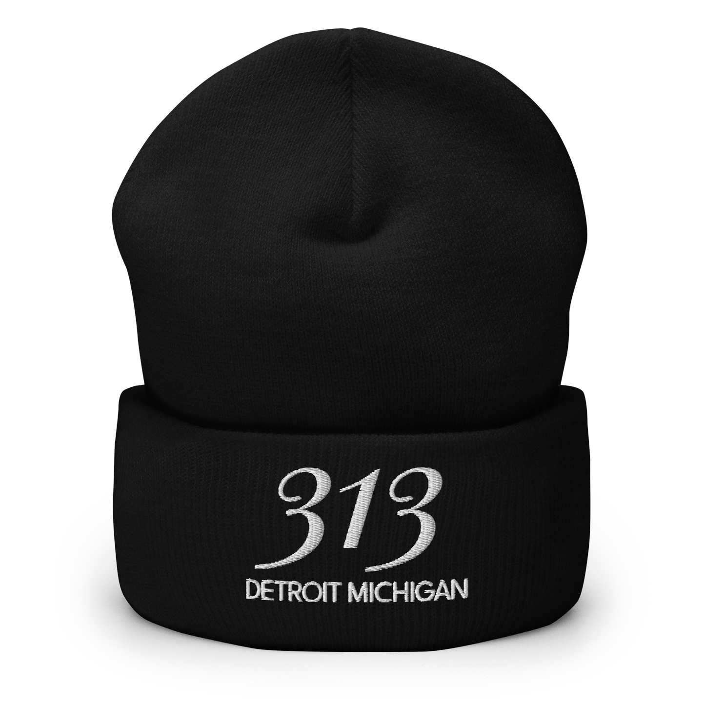 '313 Detroit Michigan' Cuffed Beanie