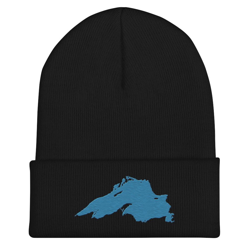 Lake Superior Cuffed Beanie | Traverse Blue