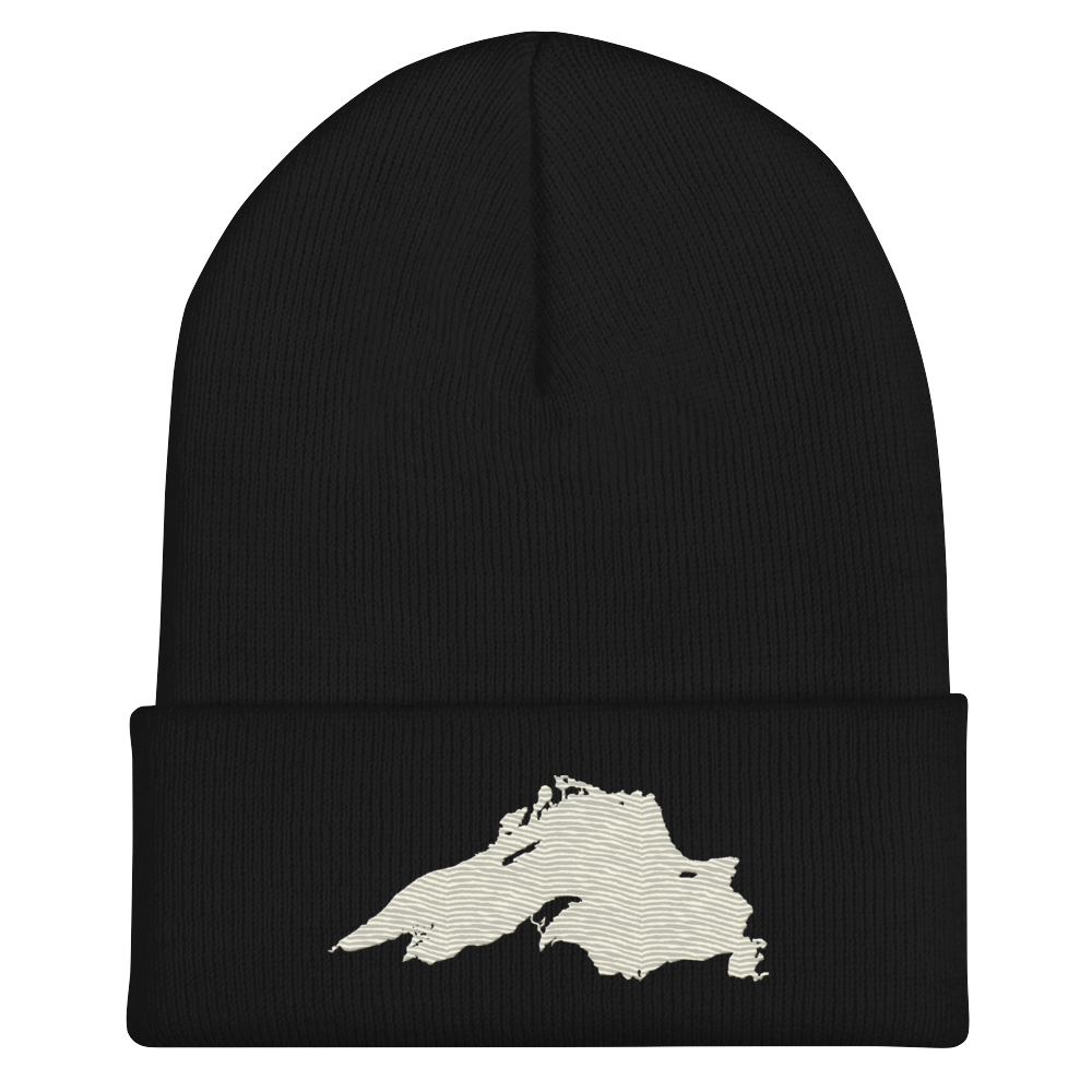 Lake Superior Cuffed Beanie | Ivory White