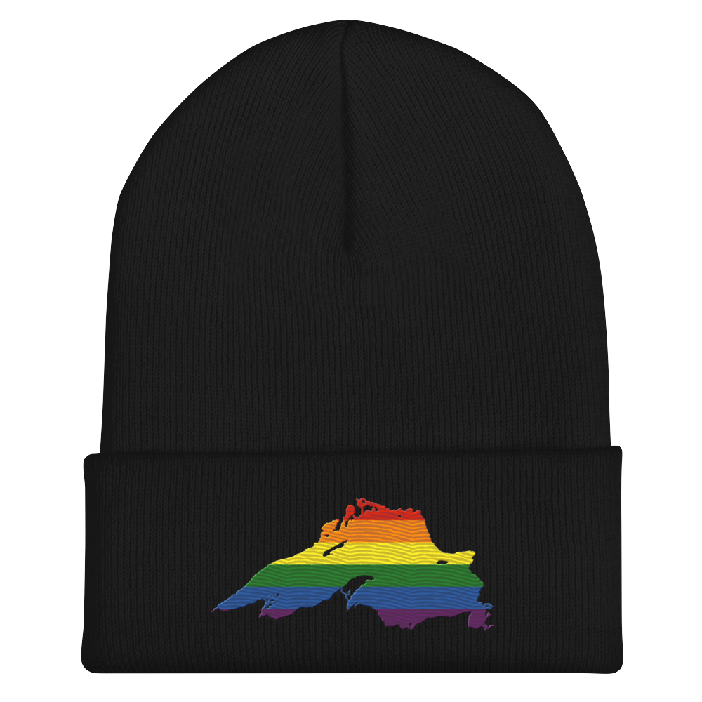 Lake Superior Cuffed Beanie | Rainbow Pride Edition