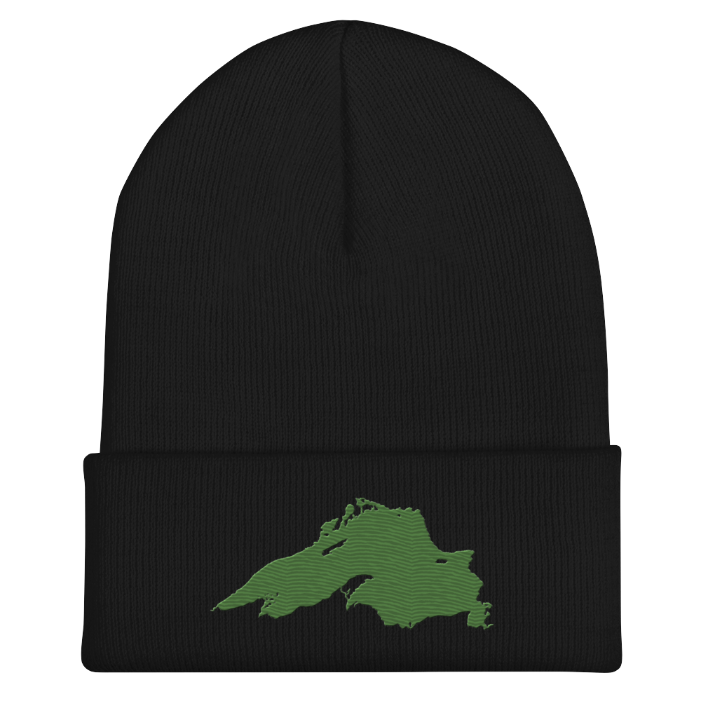 Lake Superior Cuffed Beanie | Pine Green