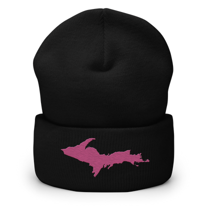 Upper Peninsula Cuffed Beanie | Apple Blossom Pink