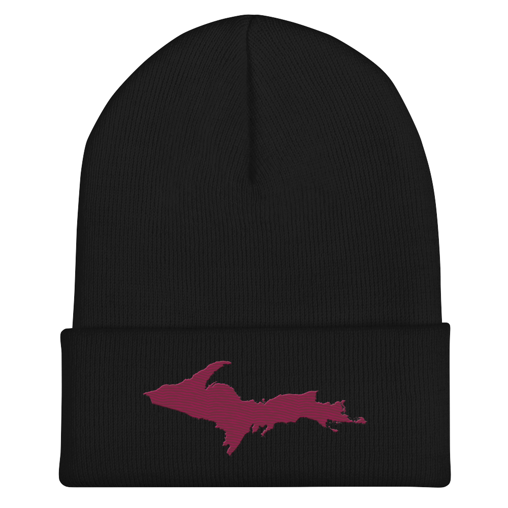 Upper Peninsula Cuffed Beanie | Ruby Red