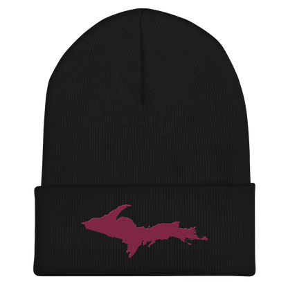 Upper Peninsula Cuffed Beanie | Ruby Red