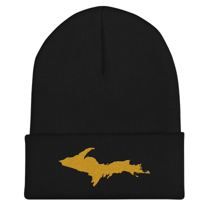 Upper Peninsula Cuffed Beanie | Gold