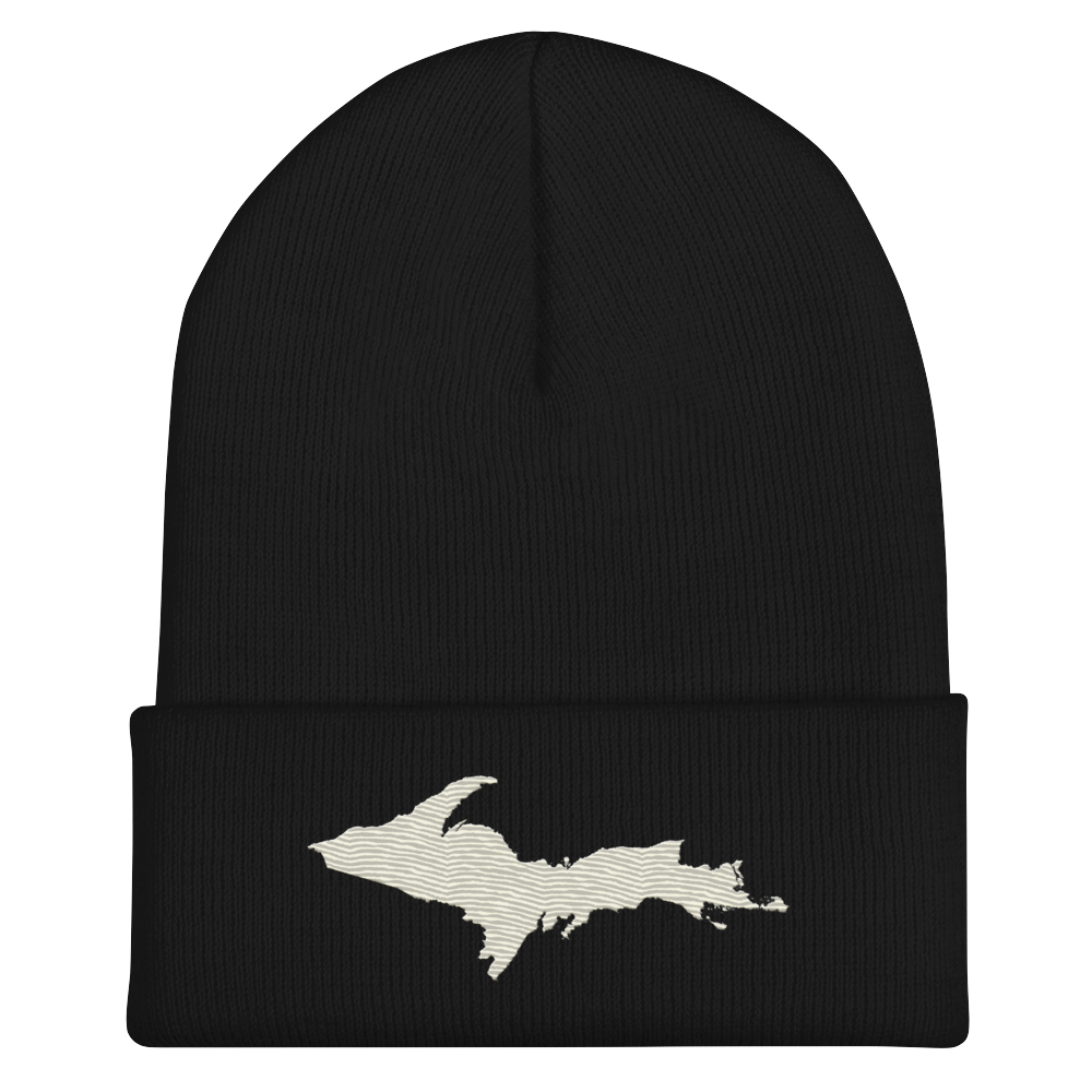 Upper Peninsula Cuffed Beanie | Ivory White