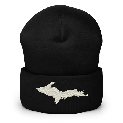 Upper Peninsula Cuffed Beanie | Ivory White