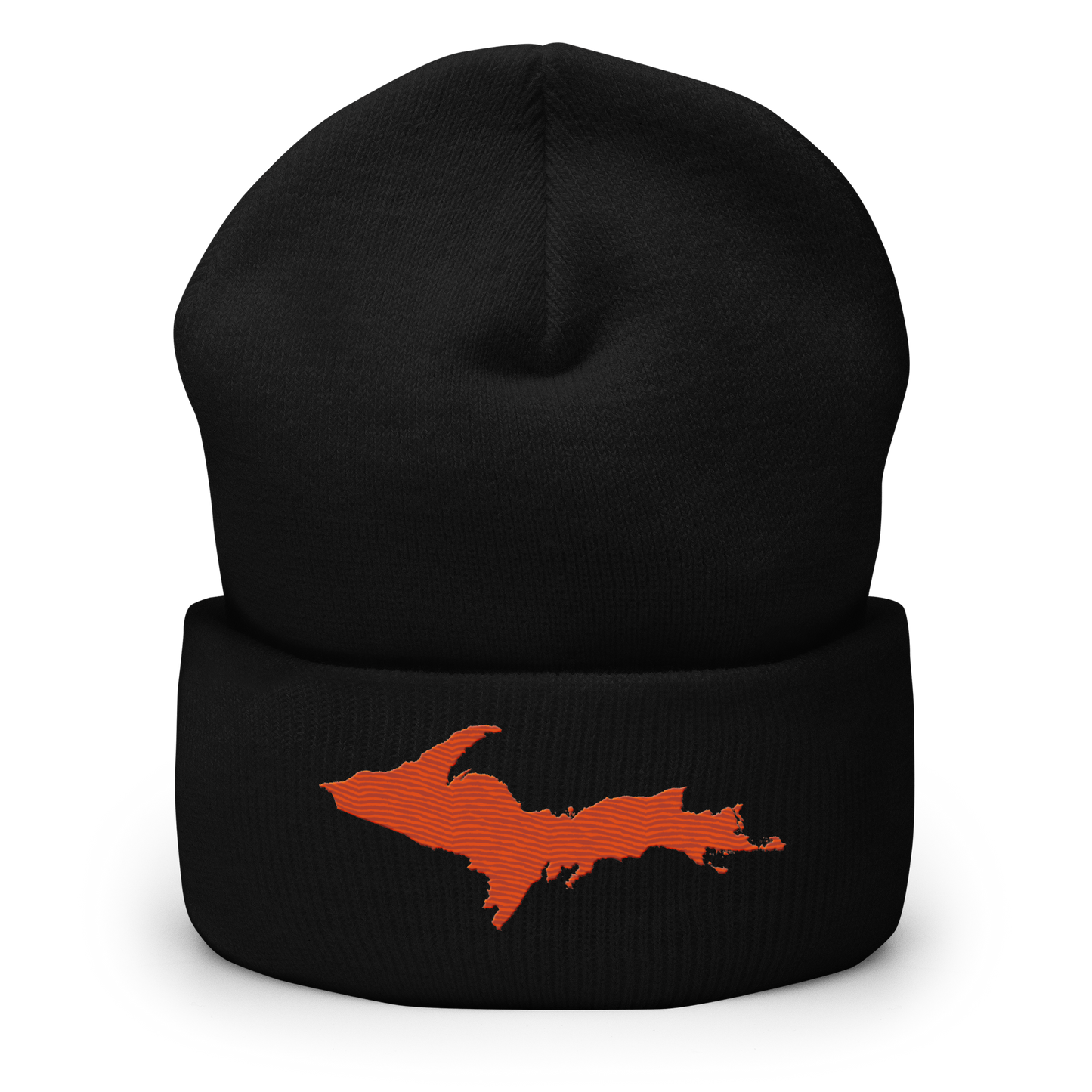 Upper Peninsula Cuffed Beanie | Maple Leaf Orange