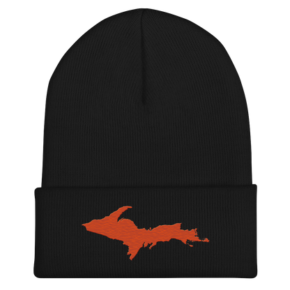 Upper Peninsula Cuffed Beanie | Maple Leaf Orange