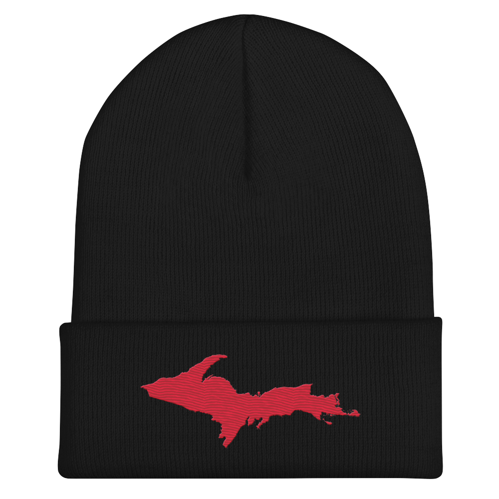 Upper Peninsula Cuffed Beanie | Lighthouse Red