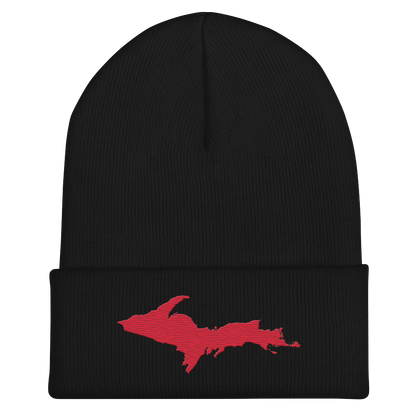 Upper Peninsula Cuffed Beanie | Lighthouse Red