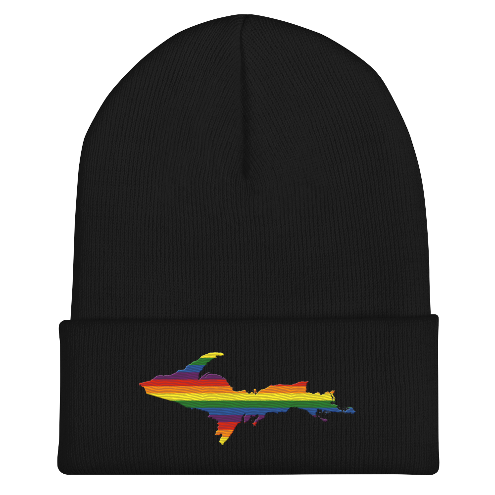 Upper Peninsula Cuffed Beanie | Rainbow Pride Edition