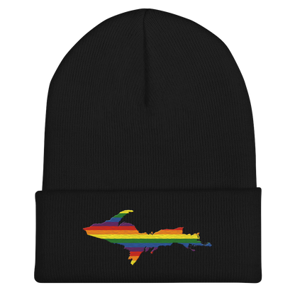 Upper Peninsula Cuffed Beanie | Rainbow Pride Edition