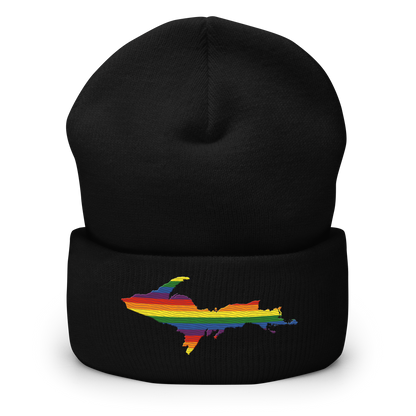 Upper Peninsula Cuffed Beanie | Rainbow Pride Edition