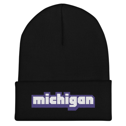 'Michigan' Cuffed Beanie | Livestreaming Parody