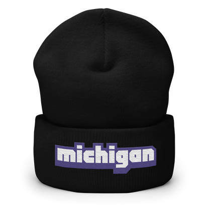 'Michigan' Cuffed Beanie | Livestreaming Parody