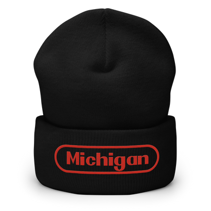 'Michigan' Cuffed Beanie | Video Game Parody