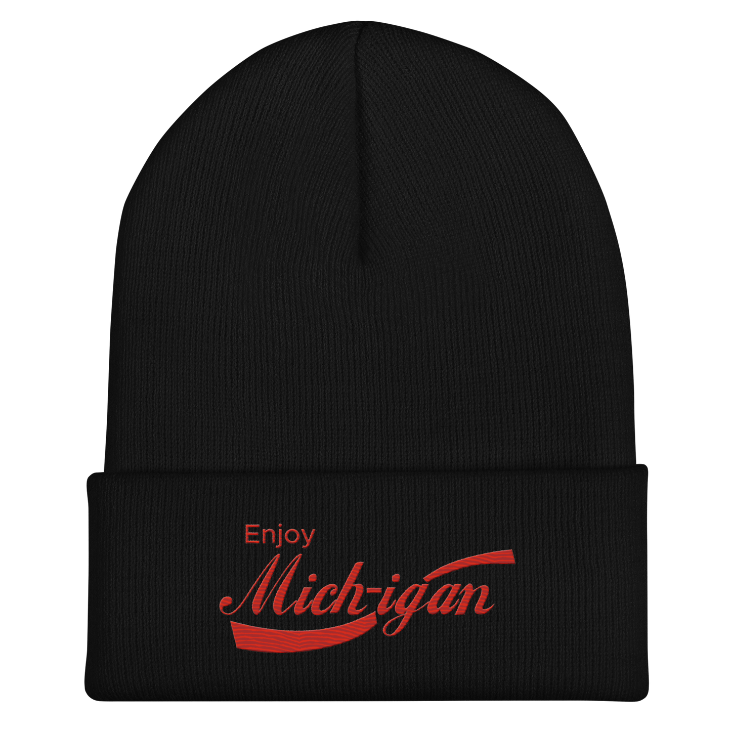 'Enjoy Michigan' Cuffed Beanie | Sodapop Parody