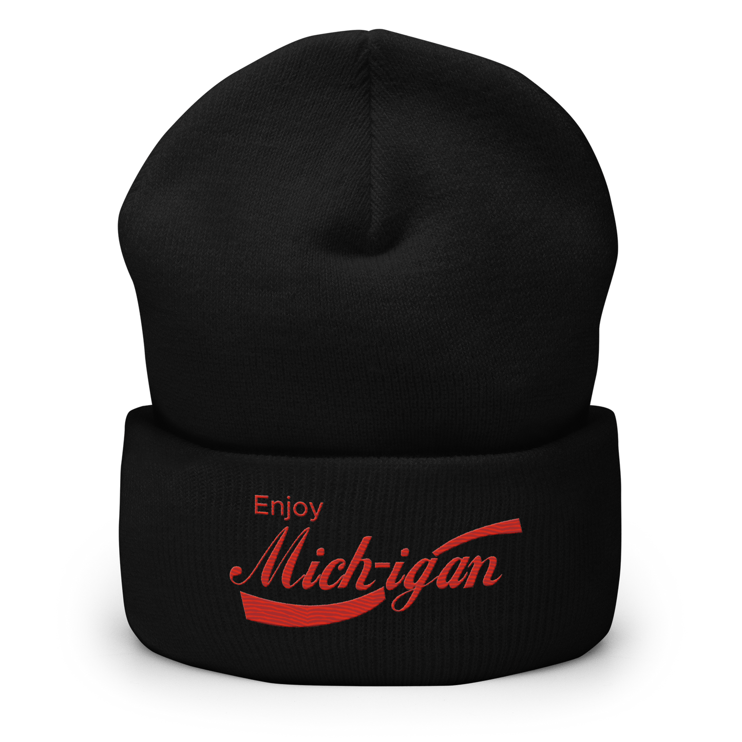 'Enjoy Michigan' Cuffed Beanie | Sodapop Parody