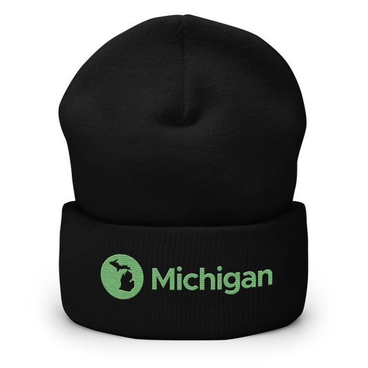 'Michigan' Cuffed Beanie | Music Streaming Parody