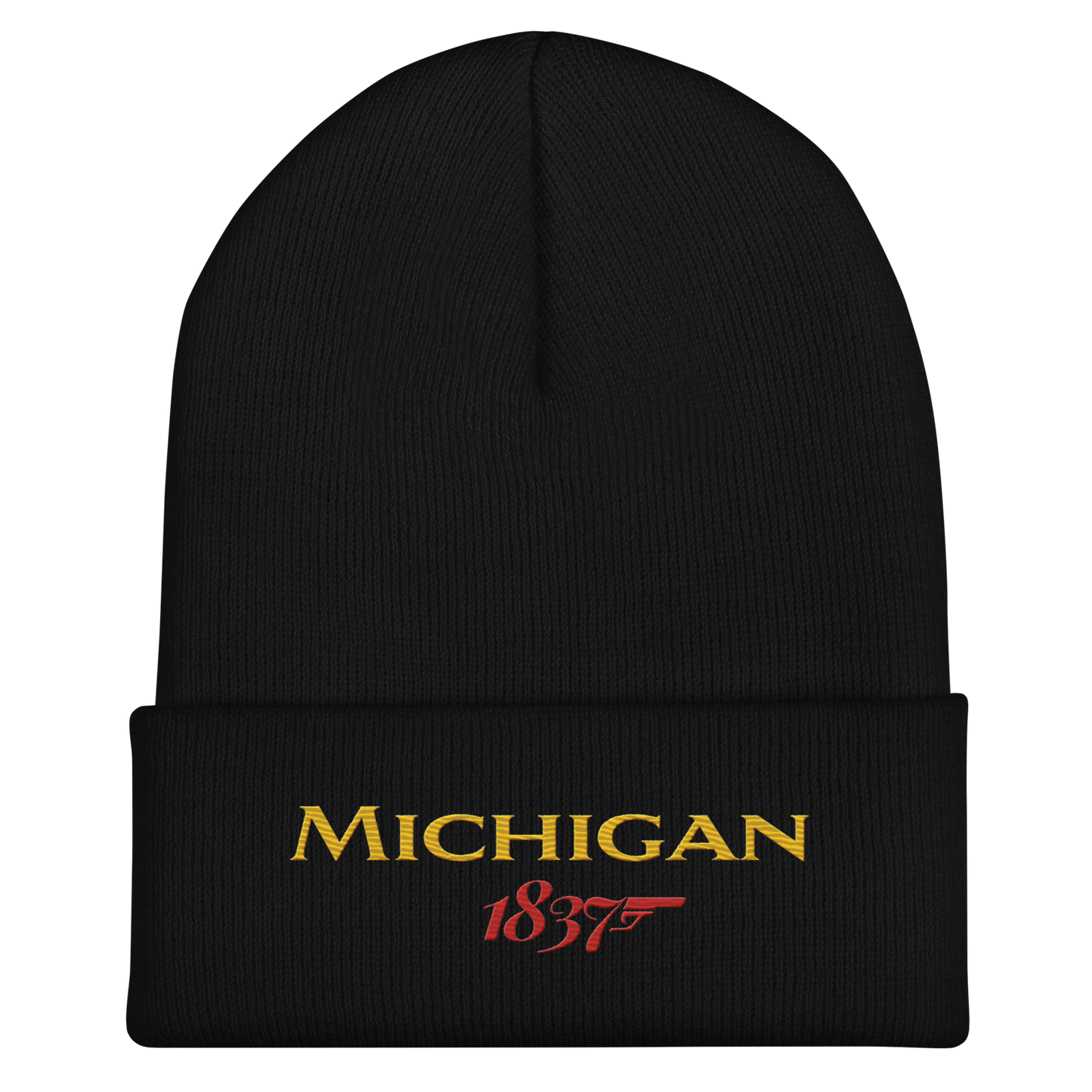 'Michigan 1837' Cuffed Beanie | British Spy Parody