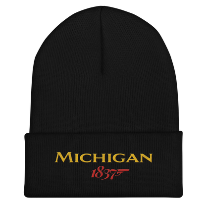 'Michigan 1837' Cuffed Beanie | British Spy Parody