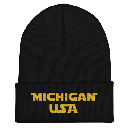 'Michigan USA' Cuffed Beanie | Epic Sci-Fi Parody