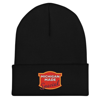 'Michigan Made' Cuffed Beanie | Potato Chip Parody