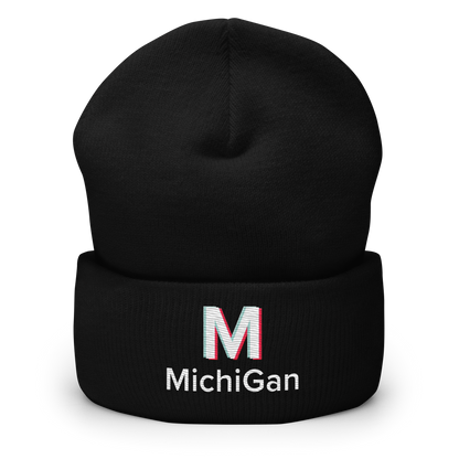 'Michigan' Cuffed Beanie | Social Media Parody