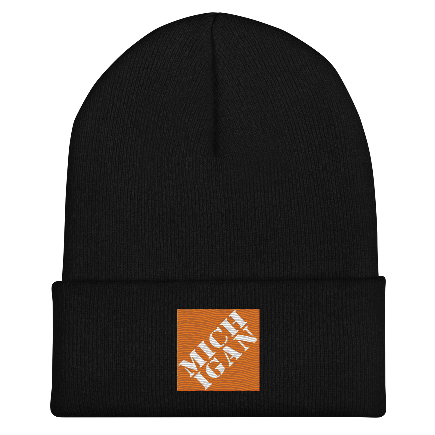 'Michigan' Cuffed Beanie | Construction Retail Parody