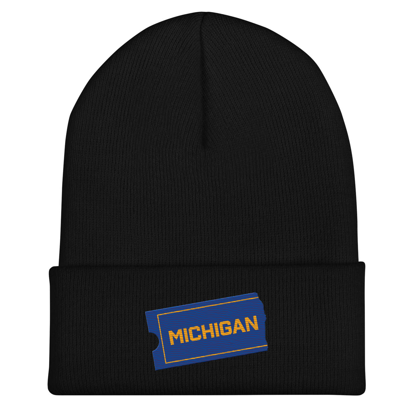 'Michigan' Cuffed Beanie | Video Rental Parody